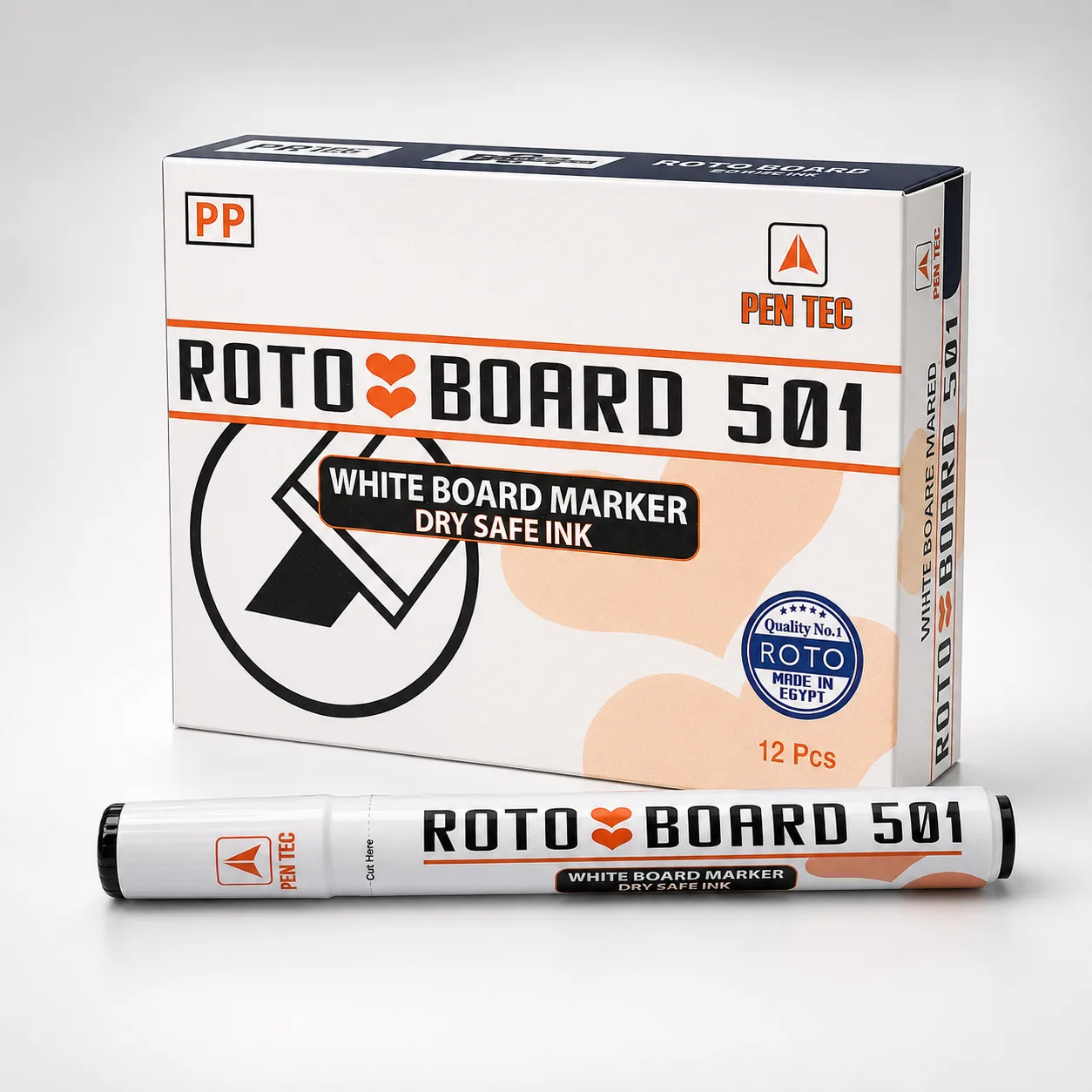 قلم روتو سبورة أسود ROTO BOARD 501