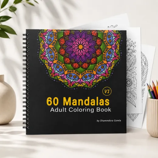 كراسة تلوين مانديلا 60 رسمة – شمندورة