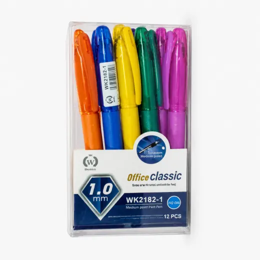 قلم جاف Office Classic ملون 1.0 مم