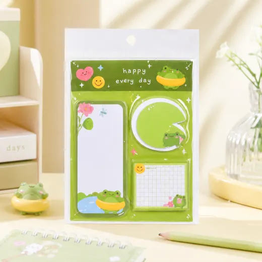 ستيكى نوت الضفدع 3 في 1 – Happy Every Day