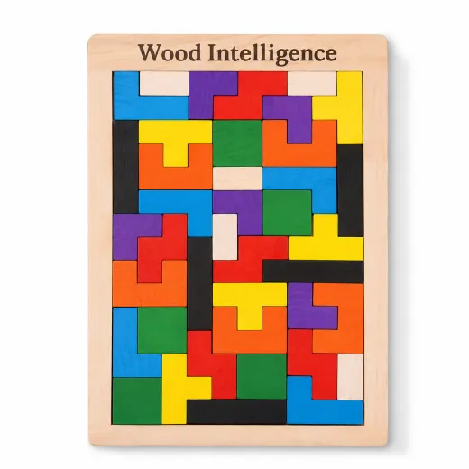لعبة بازل خشب ذكاء وتركيب أشكال – Wood Intelligence